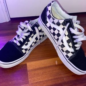 VANS lowtop old skool skate black and white check